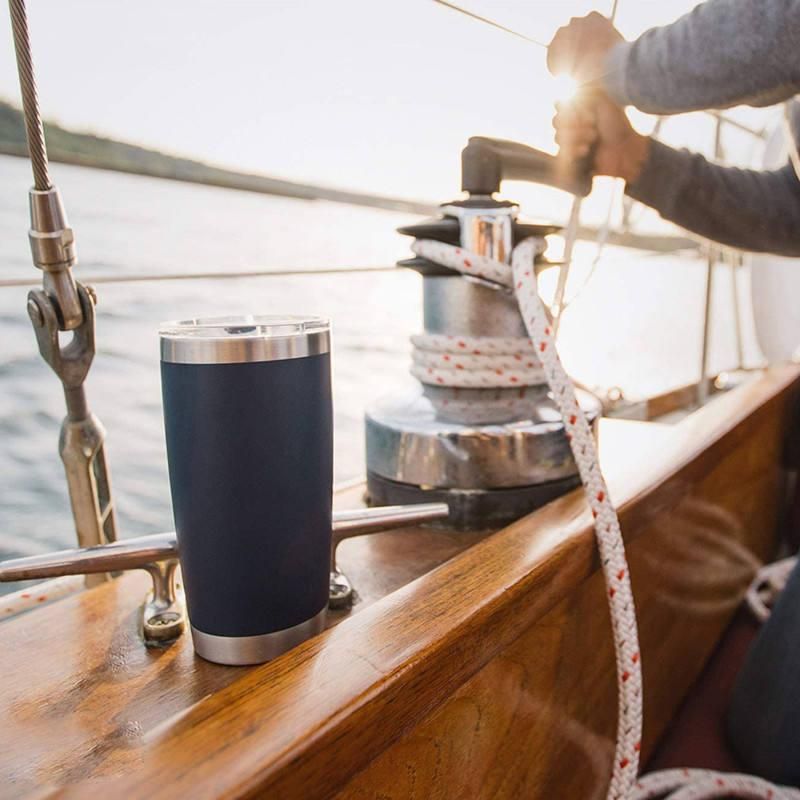 20oz Travel Mug Yetys Ice Cup Tumbler 304 Stainless Steel Double Wall Vacuum Insulated Coffee Mug Flask Water Bottle for Outdoor