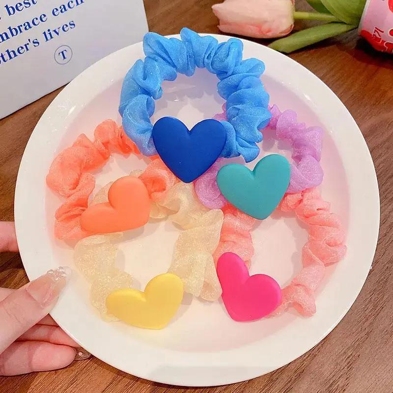 Elegant Multicolor Silk Hair Scrunchies Elegant Multicolor Silk Hair Scrunchies