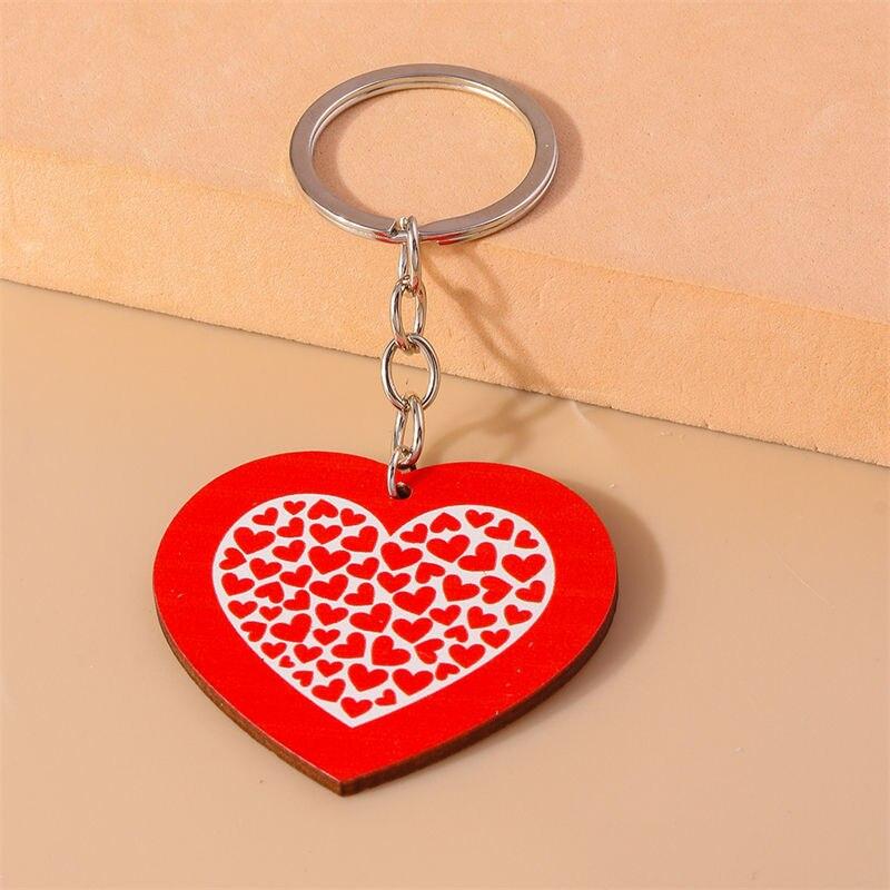 Cute Wooden Love Heart Pendant Keychains for Women Men Car Key Handbag Purse Hanging Keyrings Accessories DIY Jewelry Gifts Cute Wooden Love Heart Pendant Keychains for Women Men Car Key Handbag Purse Hanging Keyrings Accessories DIY Jewelry Gifts