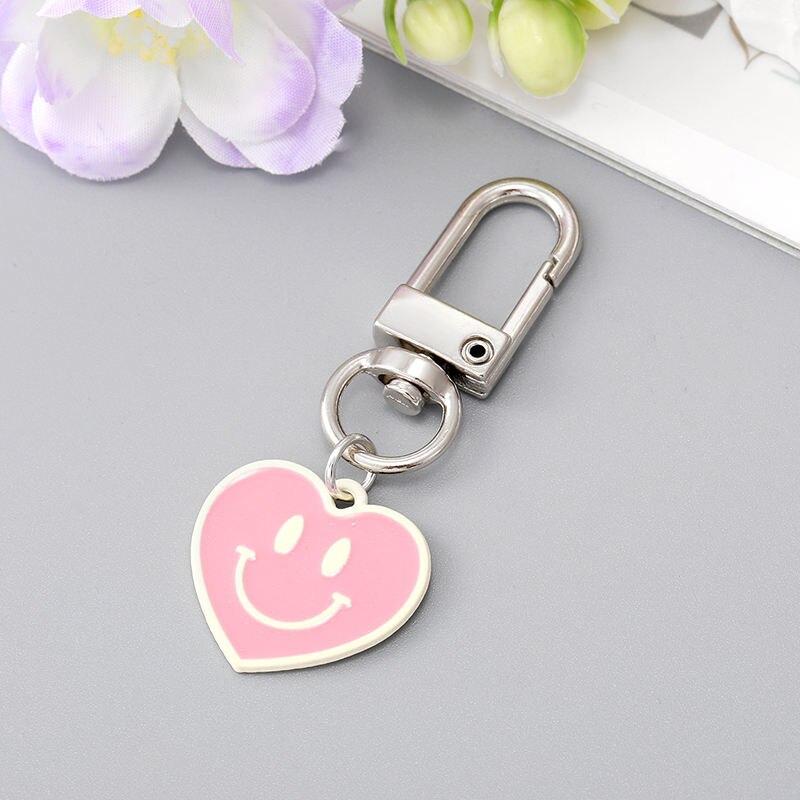 1Pcs Heart Love Smile Face Keychain Key Ring For Women Men Friend Gift Trendy Cute Bag Airpods Box Car Phone Accessorie Jewelry 1Pcs Heart Love Smile Face Keychain Key Ring For Women Men Friend Gift Trendy Cute Bag Airpods Box Car Phone Accessorie Jewelry