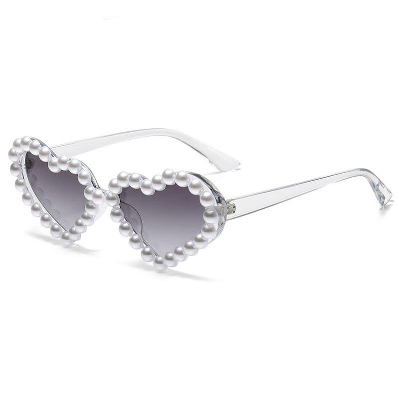 Pearl Sunglasses Women Heart Shaped Luxury Diamond Candy Color Punk Sun Glasses Ladies Lunette De Soleil Femme Eyewear gafas Pearl Sunglasses Women Heart Shaped Luxury Diamond Candy Color Punk Sun Glasses Ladies Lunette De Soleil Femme Eyewear gafas