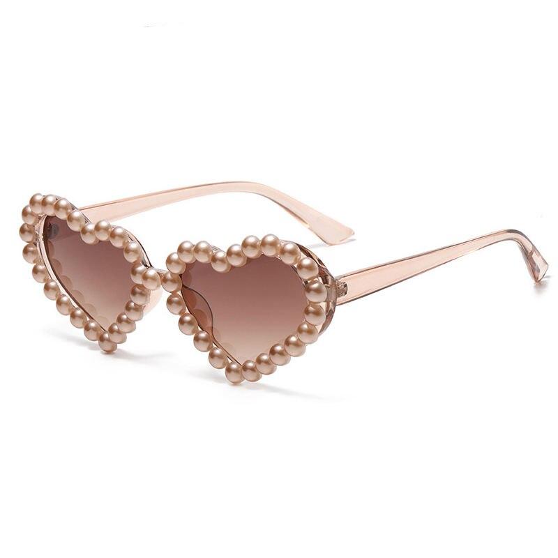 Pearl Sunglasses Women Heart Shaped Luxury Diamond Candy Color Punk Sun Glasses Ladies Lunette De Soleil Femme Eyewear gafas Pearl Sunglasses Women Heart Shaped Luxury Diamond Candy Color Punk Sun Glasses Ladies Lunette De Soleil Femme Eyewear gafas
