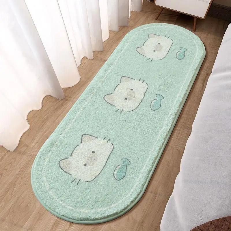 MiRcle Sweet Cute Cartoon Cashmere Bedside Rug - Soft Cozy Bedroom Carpet for Living Room Sofa - Perfect for Floating Windows MiRcle Sweet Cute Cartoon Cashmere Bedside Rug - Soft Cozy Bedroom Carpet for Living Room Sofa - Perfect for Floating Windows